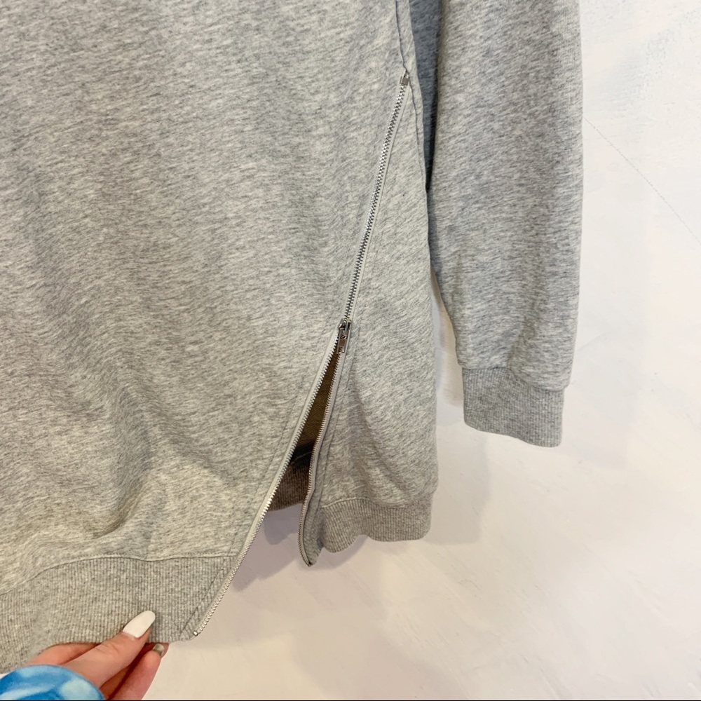 Revolve Superdown Tarina Zip Sweatshirt Dress Tuni - Picture 4 of 6